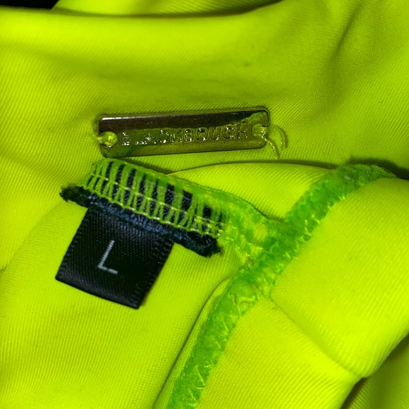 Blackbough Neon Yellow Zip Front Bikini Matching Set - Picture 11 of 14